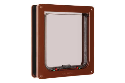 Beeztees CatMate Kedi Kapısı, Büyük, Çift Yönlü, 4 fonksiyonlu, Kahverengi, 23,5x25,2cm - 2