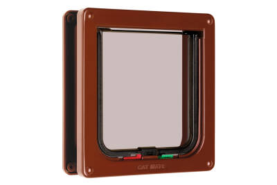 Beeztees CatMate Kedi Kapısı, Çift Yönlü, 2 fonksiyonlu, Kahverengi, 19,2x20cm - 2