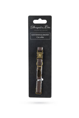 Beeztees DBL Kedi Boyun Tasması, Çift Katmanlı, Kahverengi, 20-30cm - 2
