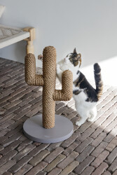 Beeztees DBL Kedi Tırmalama, Boz Kahverengi, 35x35x60cm - 2