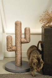 Beeztees DBL Kedi Tırmalama, Boz Kahverengi, 35x35x60cm - 3