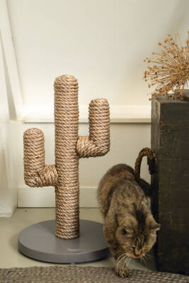 Beeztees DBL Kedi Tırmalama, Boz Kahverengi, 35x35x60cm - 3