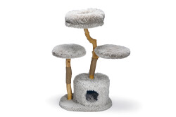 Beeztees DBL Kedi Tırmalama ve Oyun Evi, Doğal, 60x45x100cm - Beeztees