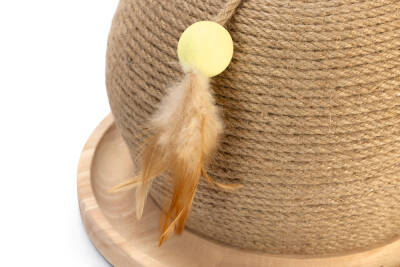 Beeztees DBL Kedi Tırmalama ve Oyuncağı, 29,5x29,5x22cm - 4