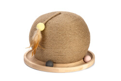 Beeztees DBL Kedi Tırmalama ve Oyuncağı, 29,5x29,5x22cm - Beeztees