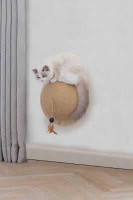 Beeztees DBL Kedi Tırmalama ve Oyuncağı, 34,5x34,5x18cm - 4