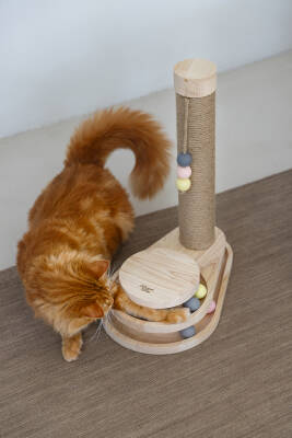 Beeztees DBL Kedi Tırmalama ve Oyuncağı, 38x24,5x47,5cm - 2