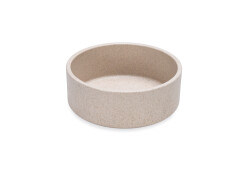 Beeztees DBL Köpek Mama Su Kabı, Bambu, Bej, 12cm, 300ml - Beeztees