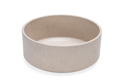 Beeztees DBL Köpek Mama Su Kabı, Bambu, Bej, 17cm, 800ml - 1