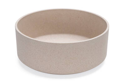 Beeztees DBL Köpek Mama Su Kabı, Bambu, Bej, 21cm, 1430ml - 1