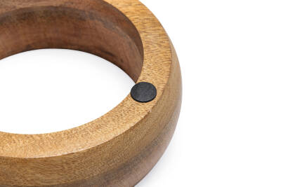 Beeztees DBL Köpek Mama Su Kabı, Dışı Masif Ahşap, Paslanmaz Çelik, 13,5cm, 350ml - 5