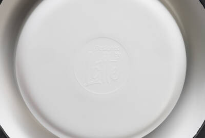 Beeztees DBL Köpek Mama Su Kabı, Mat Altın Rengi Paslanmaz Çelik, Bej Mermer Görünümlü, 14cm, 160ml - 5