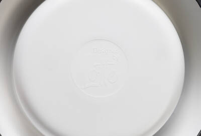 Beeztees DBL Köpek Mama Su Kabı, Mat Paslanmaz Çelik, Beyaz Mermer Görünümlü, 14cm, 160ml - 5