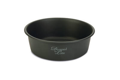 Beeztees DBL Köpek Mama Su Kabı, Mat Siyah Paslanmaz Çelik, 20cm, 1,9L - 1