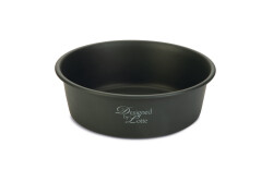 Beeztees DBL Köpek Mama Su Kabı, Mat Siyah Paslanmaz Çelik, 20cm, 1,9L - Beeztees