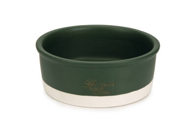 Beeztees DBL Köpek Mama Su Kabı, Seramik, Mat Yeşil, 20cm, 700ml - 1
