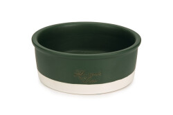 Beeztees DBL Köpek Mama Su Kabı, Seramik, Mat Yeşil, 20cm, 700ml - Beeztees