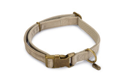 Beeztees DBL Köpek Tasması, Kadife, Gri, 48-70cm, 25mm - Beeztees