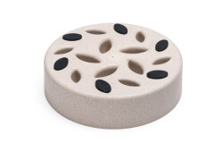 Beeztees DBL Köpek Yavaş Besleme Mama Kabı, Bambu, Bej, 17cm, 800ml - 5