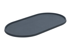 Beeztees DBL Mama Su Kabı Servisi, Silikon, Kaymaz, Antrasit, 45x25x1,5cm - 1