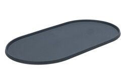 Beeztees DBL Mama Su Kabı Servisi, Silikon, Kaymaz, Antrasit, 55x30x1,7cm - Beeztees