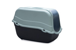 Beeztees Kapalı Kedi Tuvaleti, Açık Mavi Antrasit, 57x39x41cm - 5