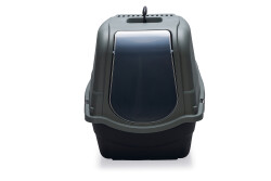 Beeztees Kapalı Kedi Tuvaleti, Antrasit Koyu Mavi, 57x39x41cm - 3