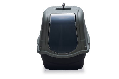 Beeztees Kapalı Kedi Tuvaleti, Antrasit Koyu Mavi, 57x39x41cm - 3