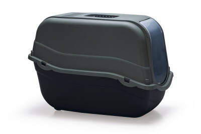 Beeztees Kapalı Kedi Tuvaleti, Antrasit Koyu Mavi, 57x39x41cm - 4