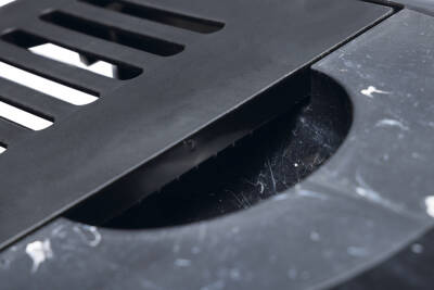 Beeztees Kapalı Kedi Tuvaleti, Koku Filtreli, Siyah Mermer Antrasit, 56x39x39cm - 5