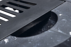 Beeztees Kapalı Kedi Tuvaleti, Koku Filtreli, Siyah Mermer Antrasit, 56x39x39cm - 5