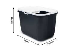 Beeztees Kapalı ve Derin Kedi Tuvaleti, Gri, 58x38,5x39,5cm - 2