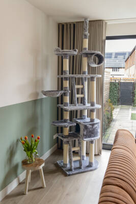 Beeztees Kedi Büyük Tırmalama ve Oyun Evi, 70x50x220-260cm - 2