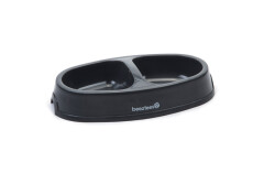 Beeztees Kedi İkili Mama ve Su Kabı, Plastik, Antrasit, 2x150ml - Beeztees