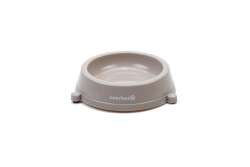 Beeztees Kedi Mama Su Kabı, Kaymaz, Plastik, Bej 17cm - Beeztees