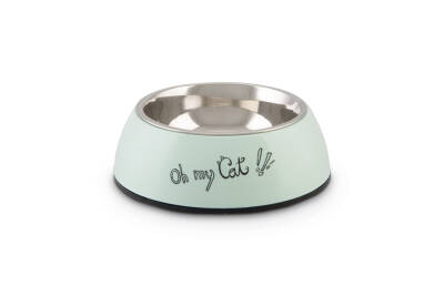 Beeztees Kedi Mama Su Kabı, Paslanmaz Çelik, Mint, 14x4,5cm, 160ml - 1