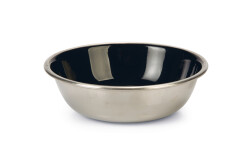 Beeztees Kedi Mama Su Kabı, Paslanmaz Çelik, Siyah, 13cm, 350ml - Beeztees