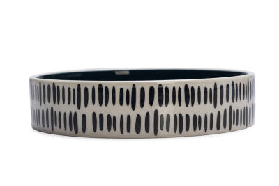 Beeztees Kedi Mama Su Kabı, Seramik, Siyah / Beyaz, 16,5cm, 300ml - 2