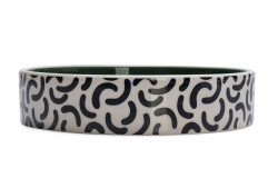 Beeztees Kedi Mama Su Kabı, Seramik, Yeşil / Beyaz, 16,5cm, 300ml - 2