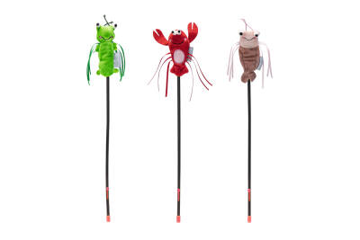 Beeztees Kedi Oltası, Oyuncaklı, Peluş, Kurdelalar, Çeşitli Renklerde, 40cm - 1