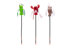 Beeztees Kedi Oltası, Oyuncaklı, Peluş, Kurdelalar, Çeşitli Renklerde, 40cm - Beeztees