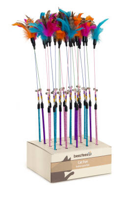 Beeztees Kedi Oltası, Ucu Tüylü-10cm, 50cm - 5