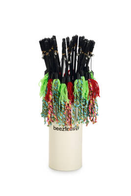 Beeztees Kedi Oltası, Zilli, Yün İpler Uc, Uzun Dayanıklı ip-70cm, Çeşitli Renklerde, 50cm - 3