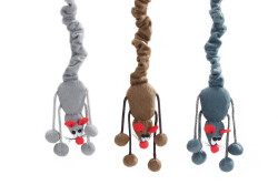 Beeztees Kedi Oyuncağı, Elastik Kuyruklu Fare, Asılabilir, Çeşitli Renklerde, 52cm - Beeztees