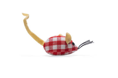 Beeztees Kedi Oyuncağı, Kumaş Fare, Çeşitli Renklerde, 13x3,5x3cm - 5