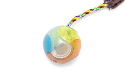 Beeztees Kedi Oyuncağı, Kuyruklu Top, 2 Adet, Çeşitli Renklerde, 18x4,5x4,5cm - 3