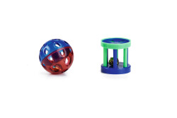 Beeztees Kedi Oyuncağı, Sesli Top, 2 Adet, 4cm - Beeztees