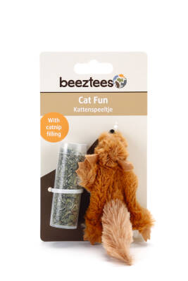 Beeztees Kedi Oyuncağı, Sincap, Kediotlu, Peluş, 14cm - 2
