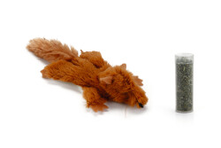 Beeztees Kedi Oyuncağı, Sincap, Kediotlu, Peluş, 14cm - Beeztees