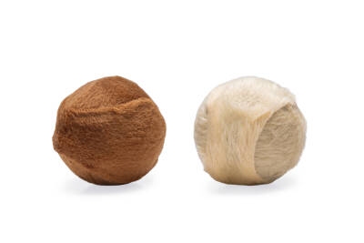 Beeztees Kedi Oyuncağı, Top, Peluş, Çeşitli Renklerde, 4cm - 1